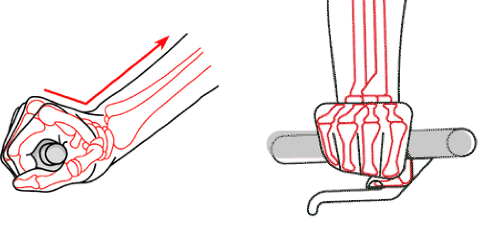 Poignées ergonomiques Internes SPIRGRIPS® VTT